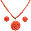 Pink Coral Flower Set - RG-ST4901 - Click here to View more details about this Product